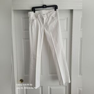 Seven for All Mankind, white bootcut demin jeans